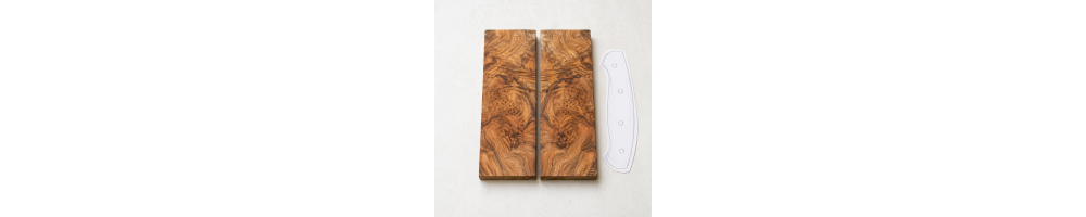 Plaquettes bois pour couteau - Essences de Lorraine